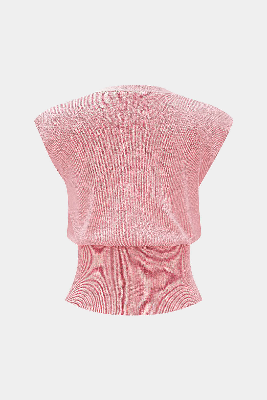 Triko Düğmeli Kolsuz Bluz