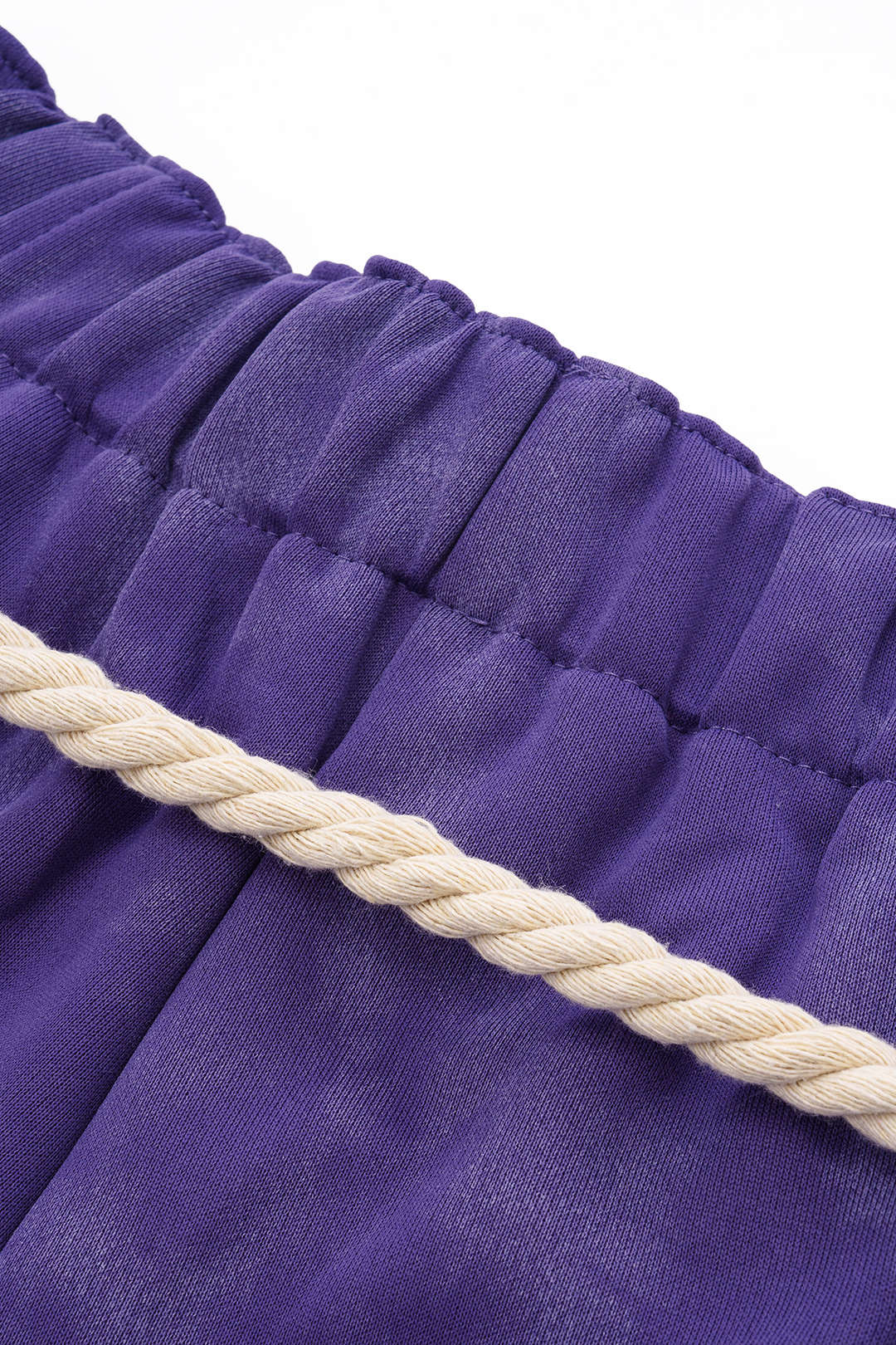 Mermer Tie Dye Baskılı Bağcıklı Geniş Paça Pantolonlar