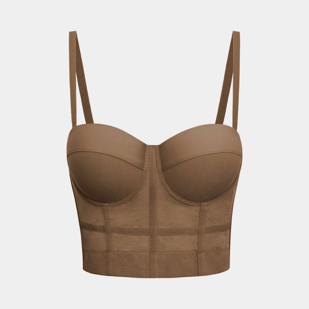 Ağ Mesh Destekli Bustiyer Üst