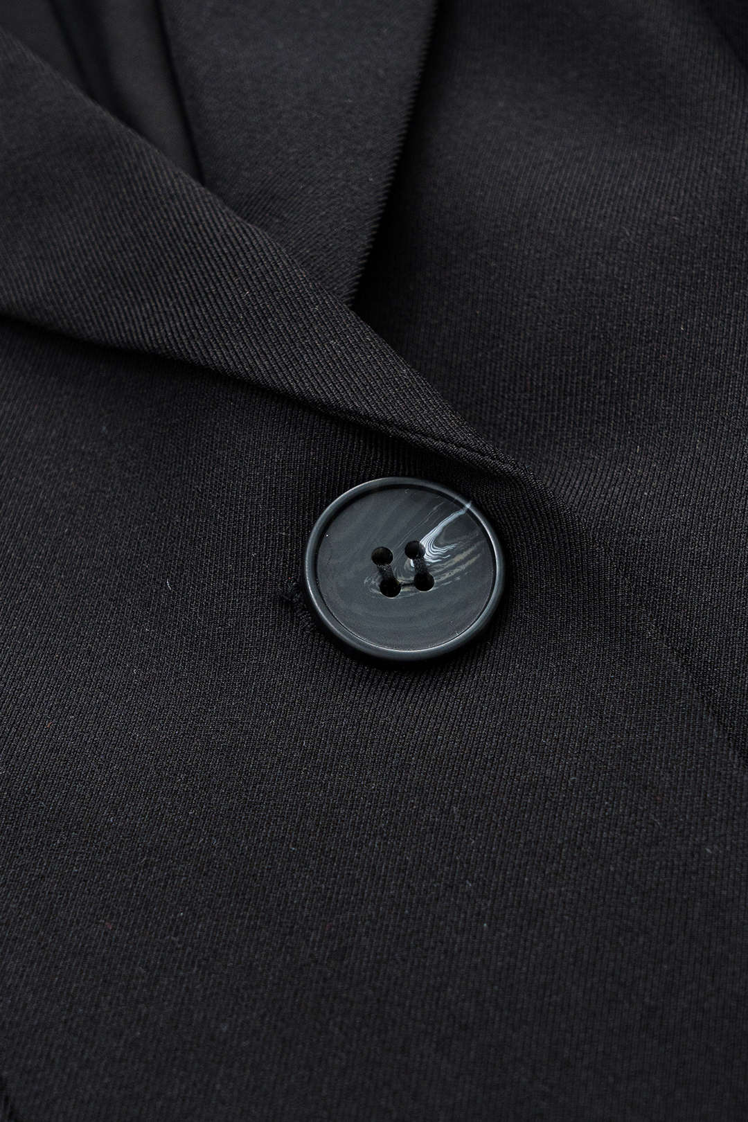 Düğme V Yaka Cepli Uzun Kollu Mini Elbise