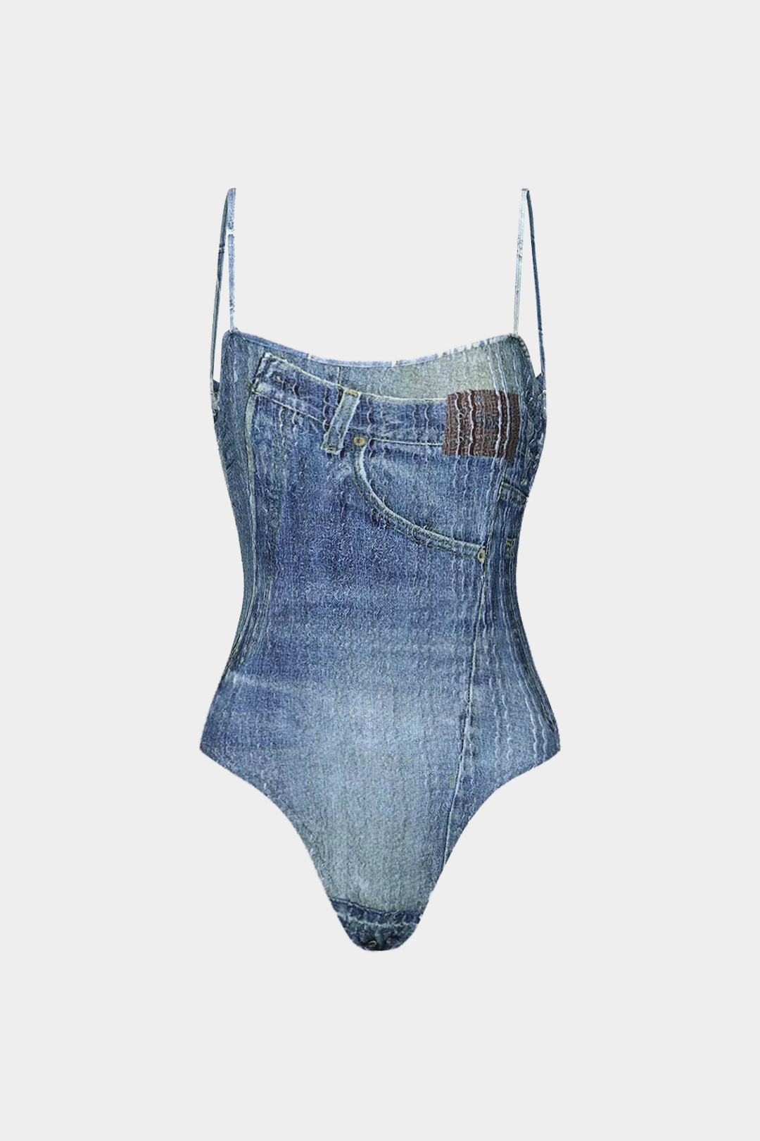 Baskılı Slip Bodysuit