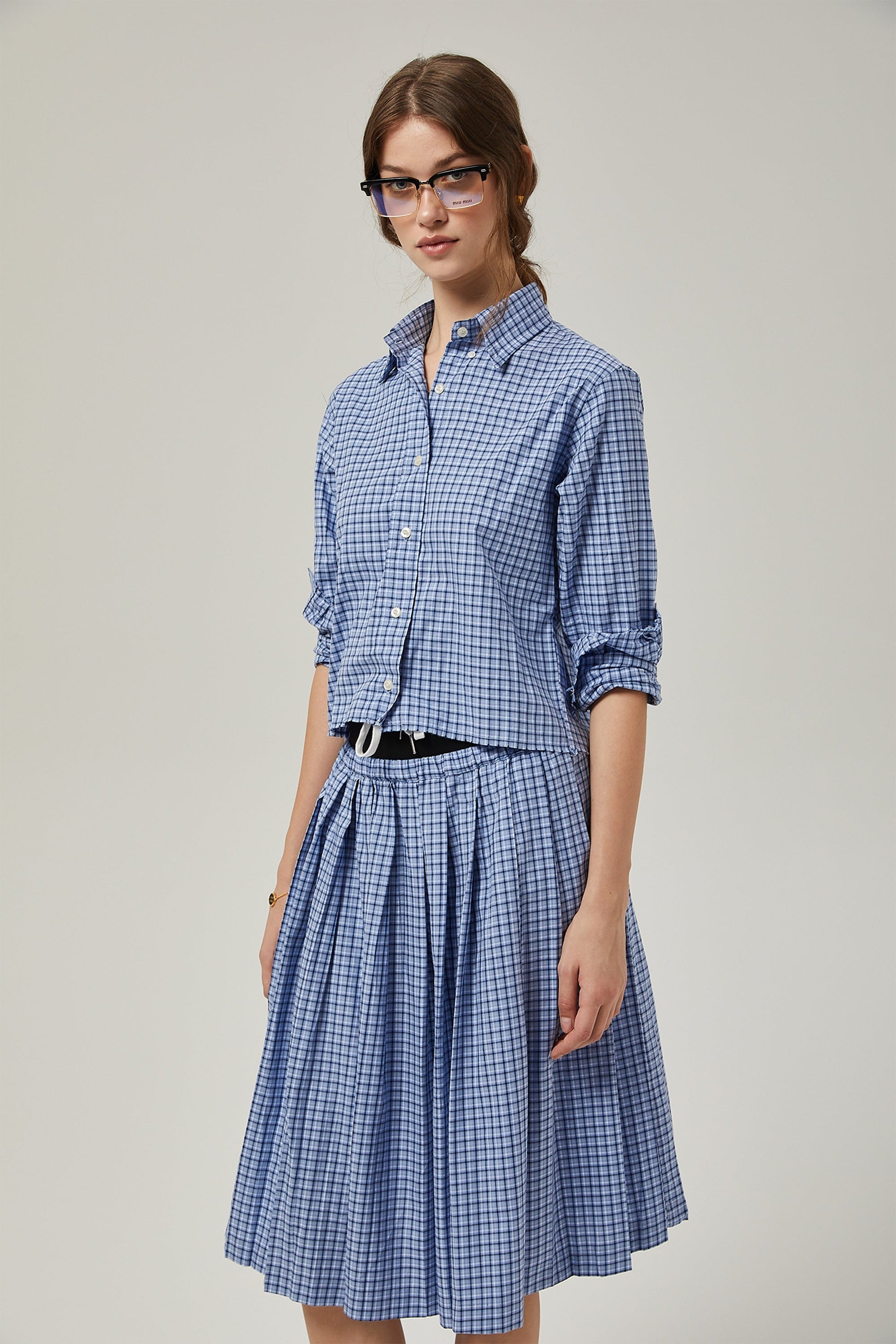 Élodie Kareli Desenli Etek