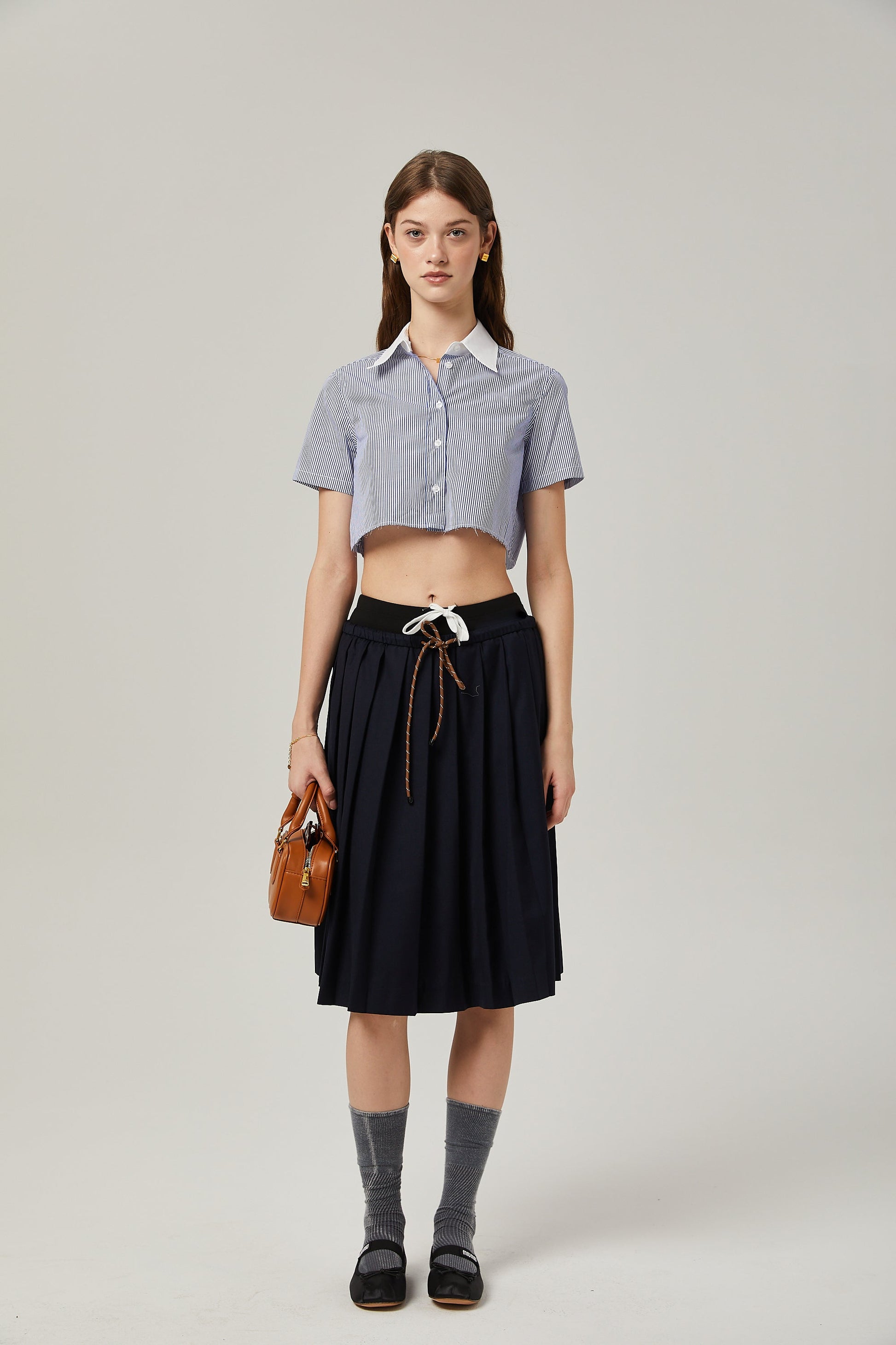 Madeleine A-Line Pilili Etek (Midi Boy)