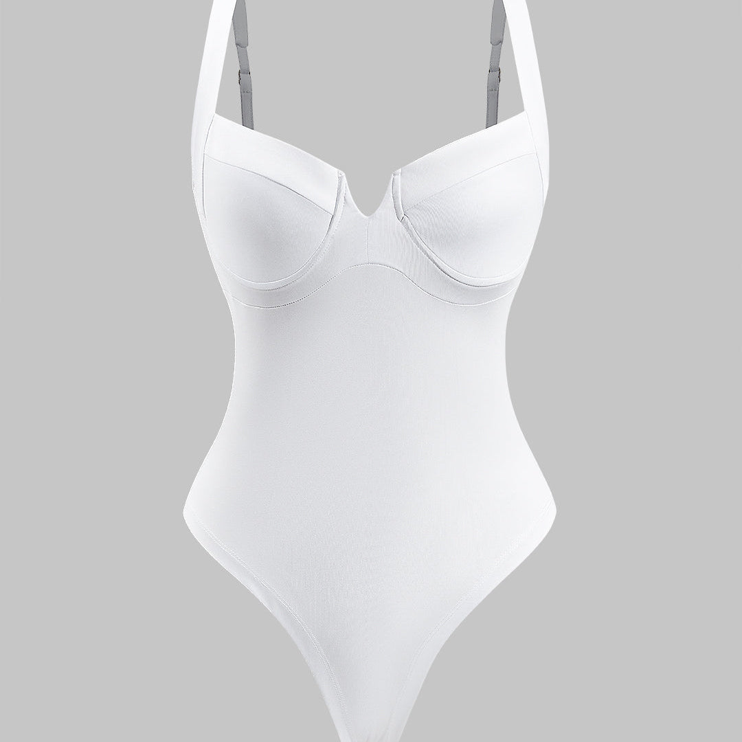 Düz Bustier Kolsuz Bodysuit