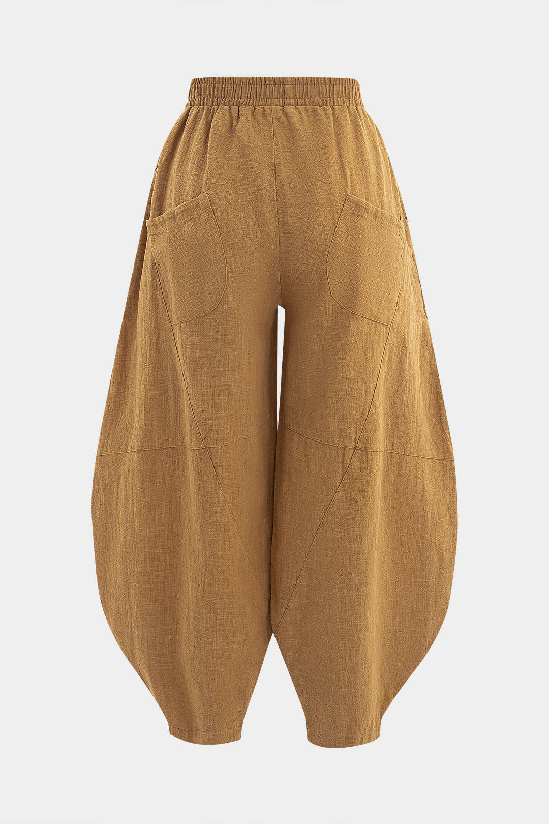 Fırfırlı Cepli Geniş Paça Varil Pantolonlar