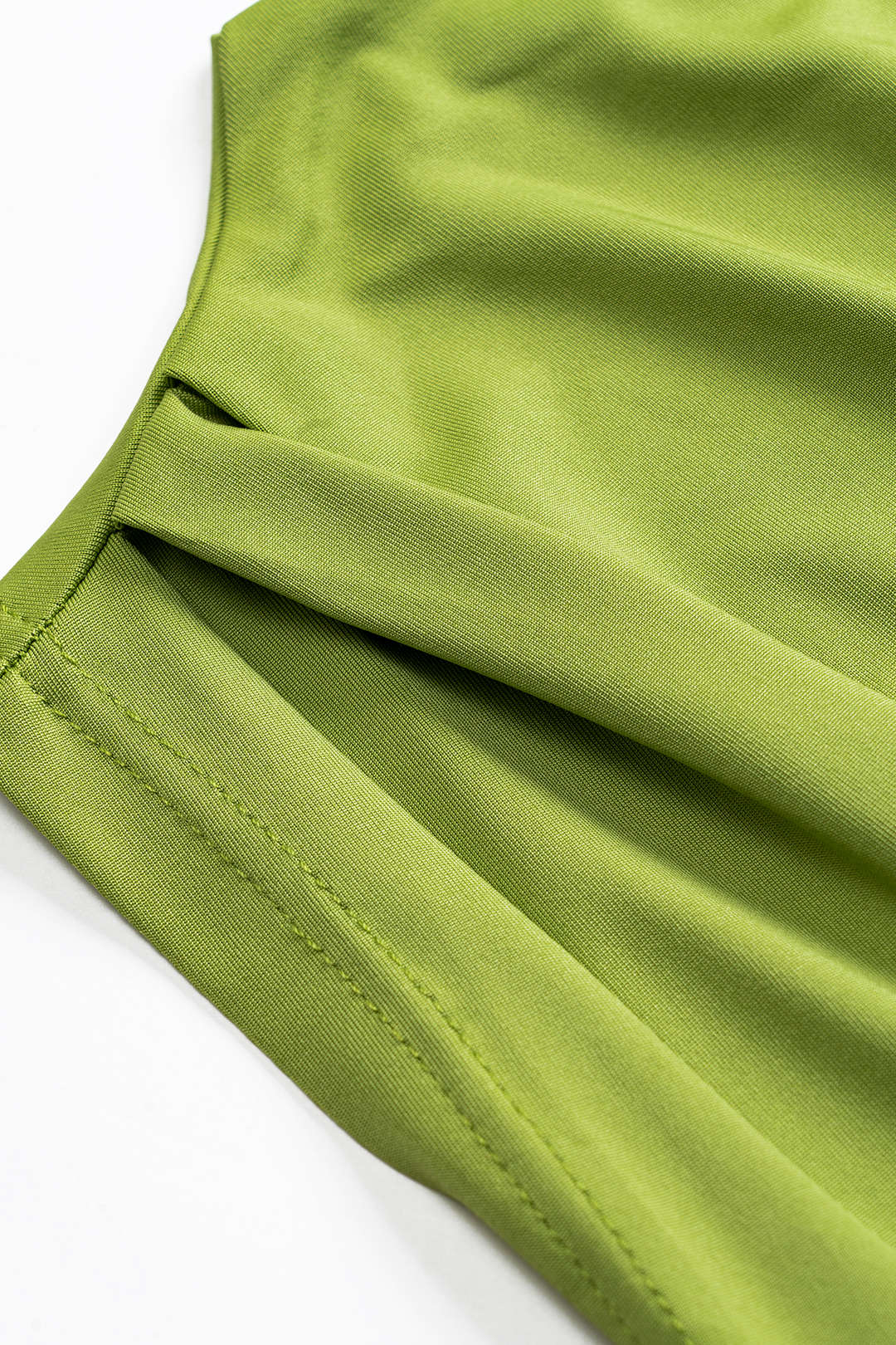 Metal Dekor Fırfırlı Kolsuz Mini Elbise