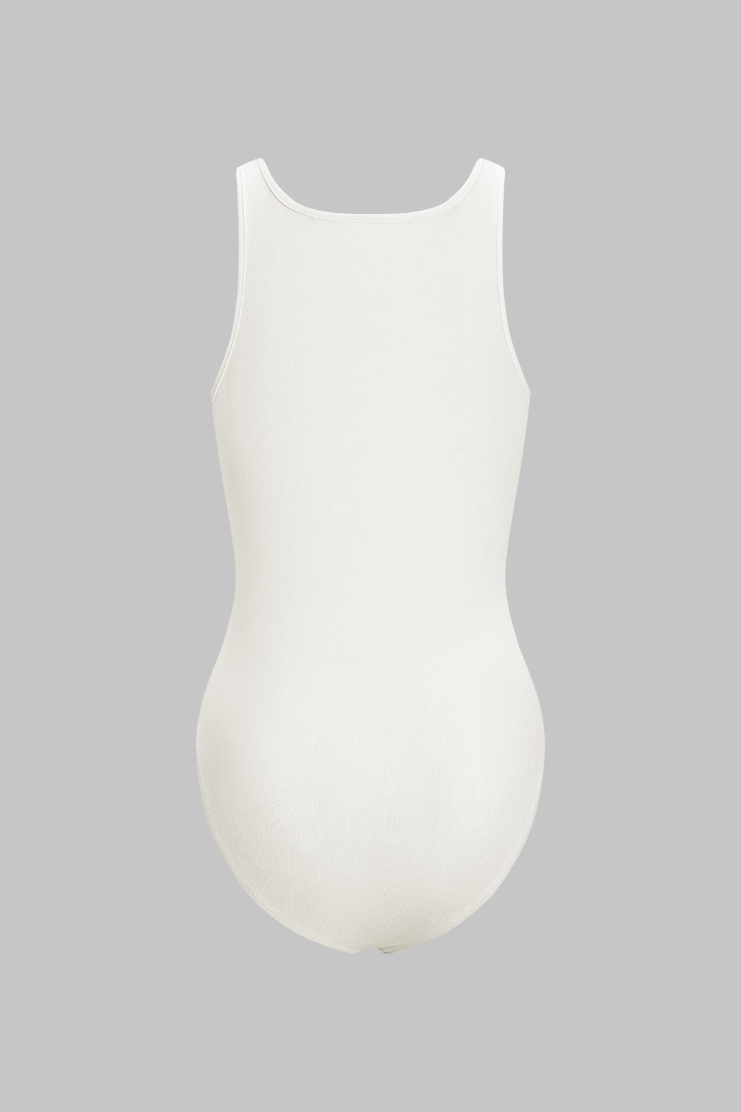 Harf Baskılı Kolsuz Düşük Bel Bodysuit