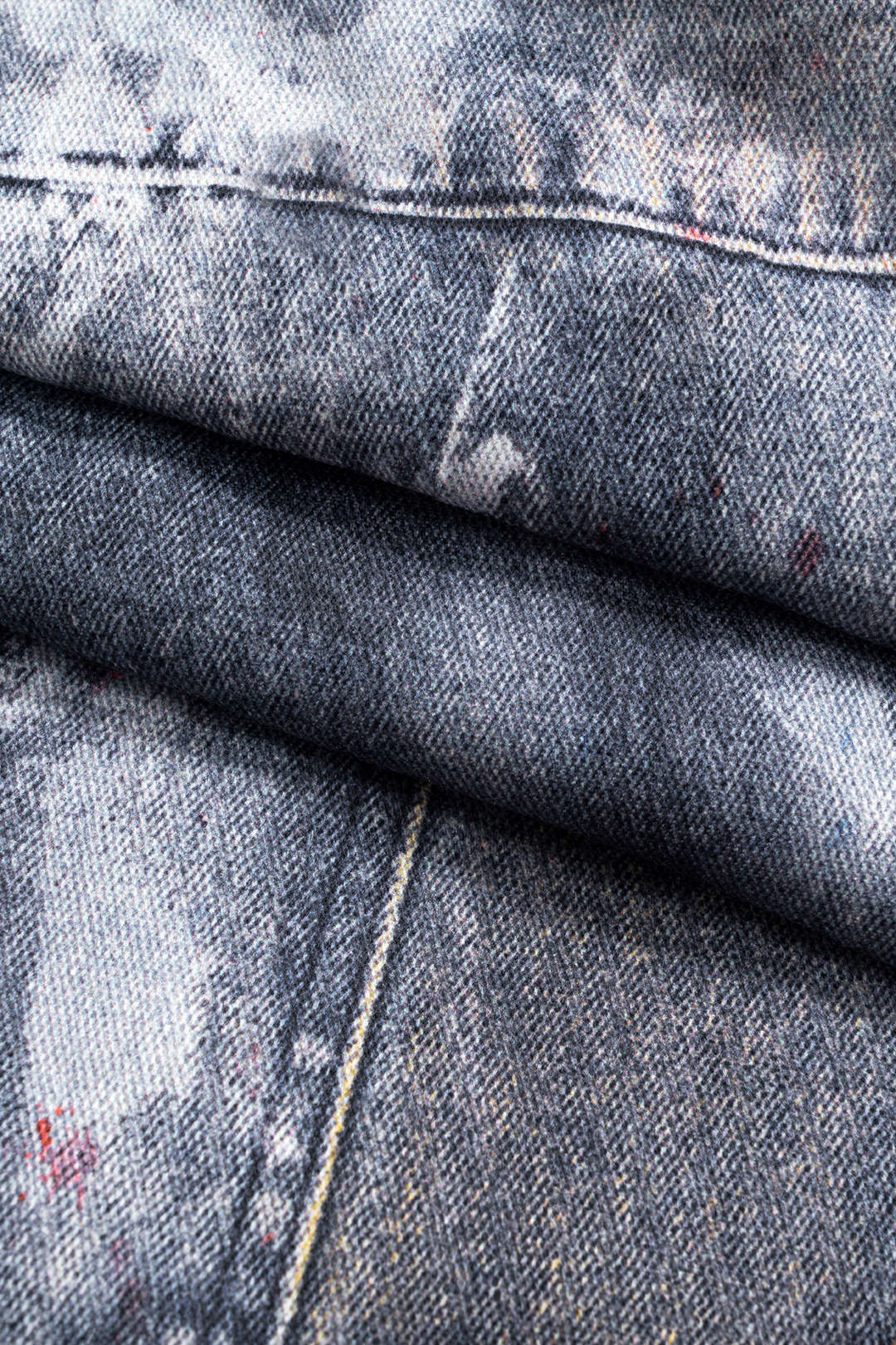 Soyut Baskılı Cep Detaylı Varil Pantolon