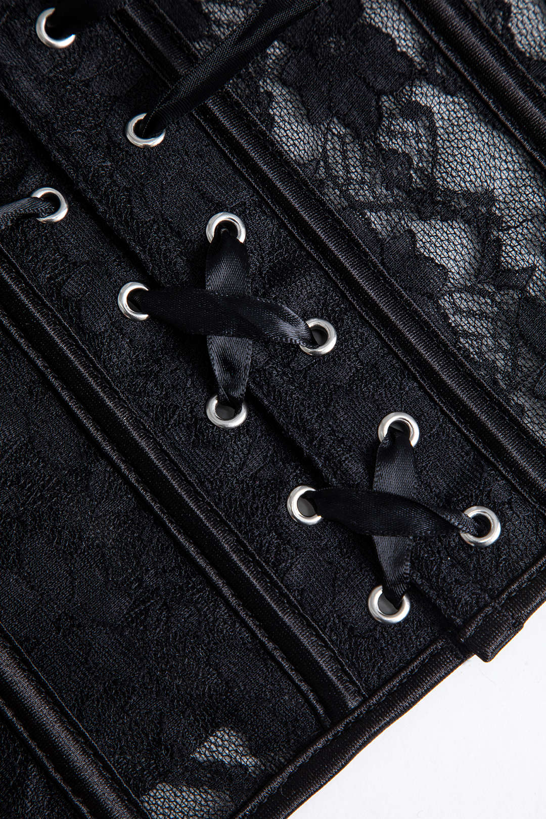 Lace Büstiyer Bağcıklı Korse Top