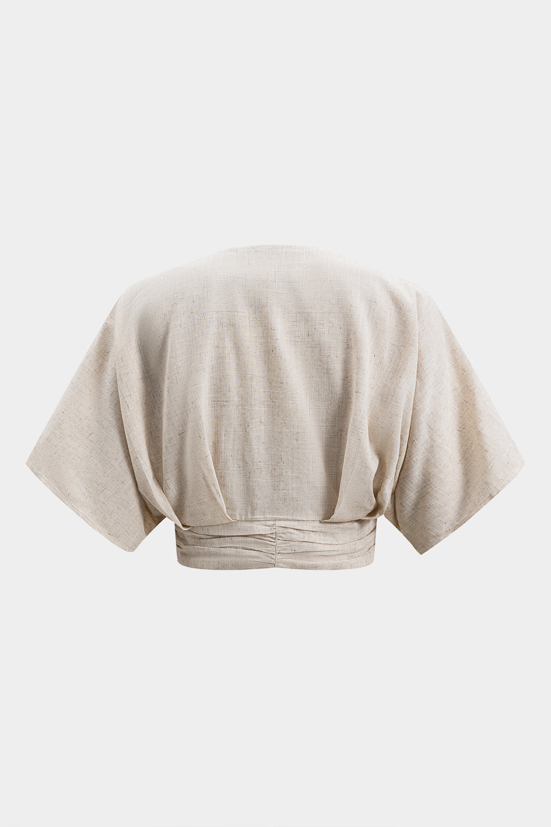 Keten Metalik Kısa Kollu Gömlek