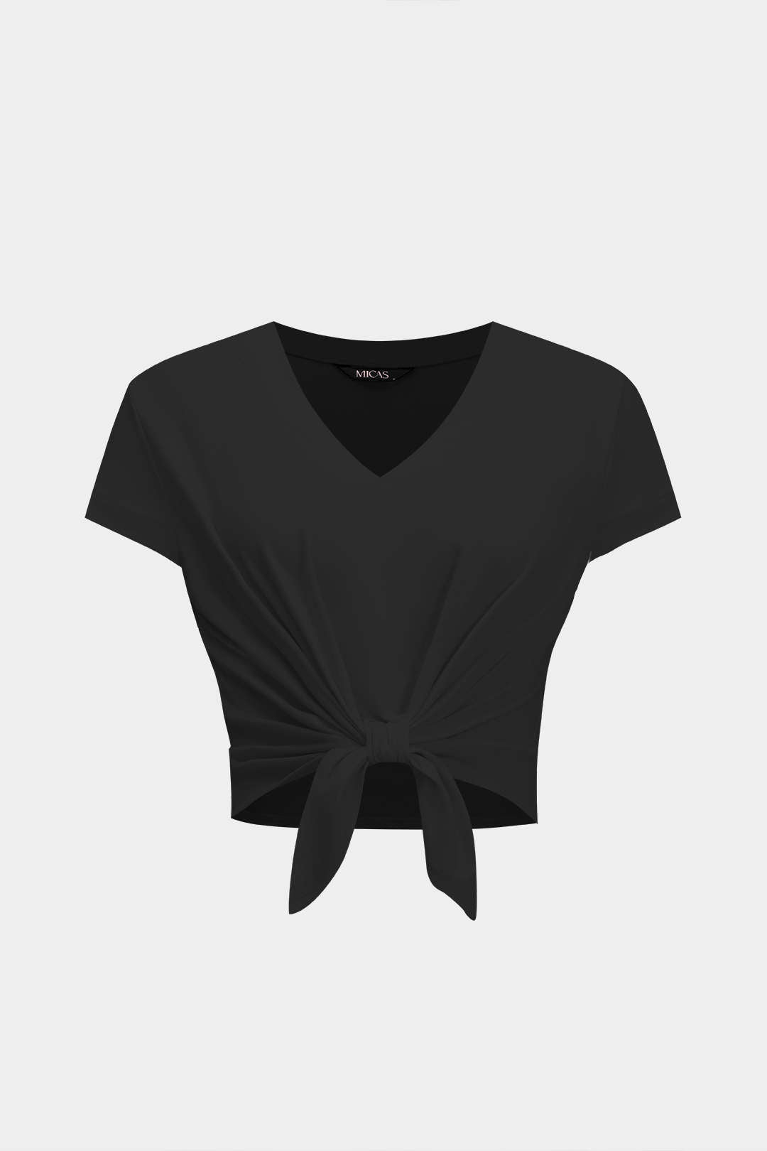 Bağcıklı Kısa Kollu Tişört