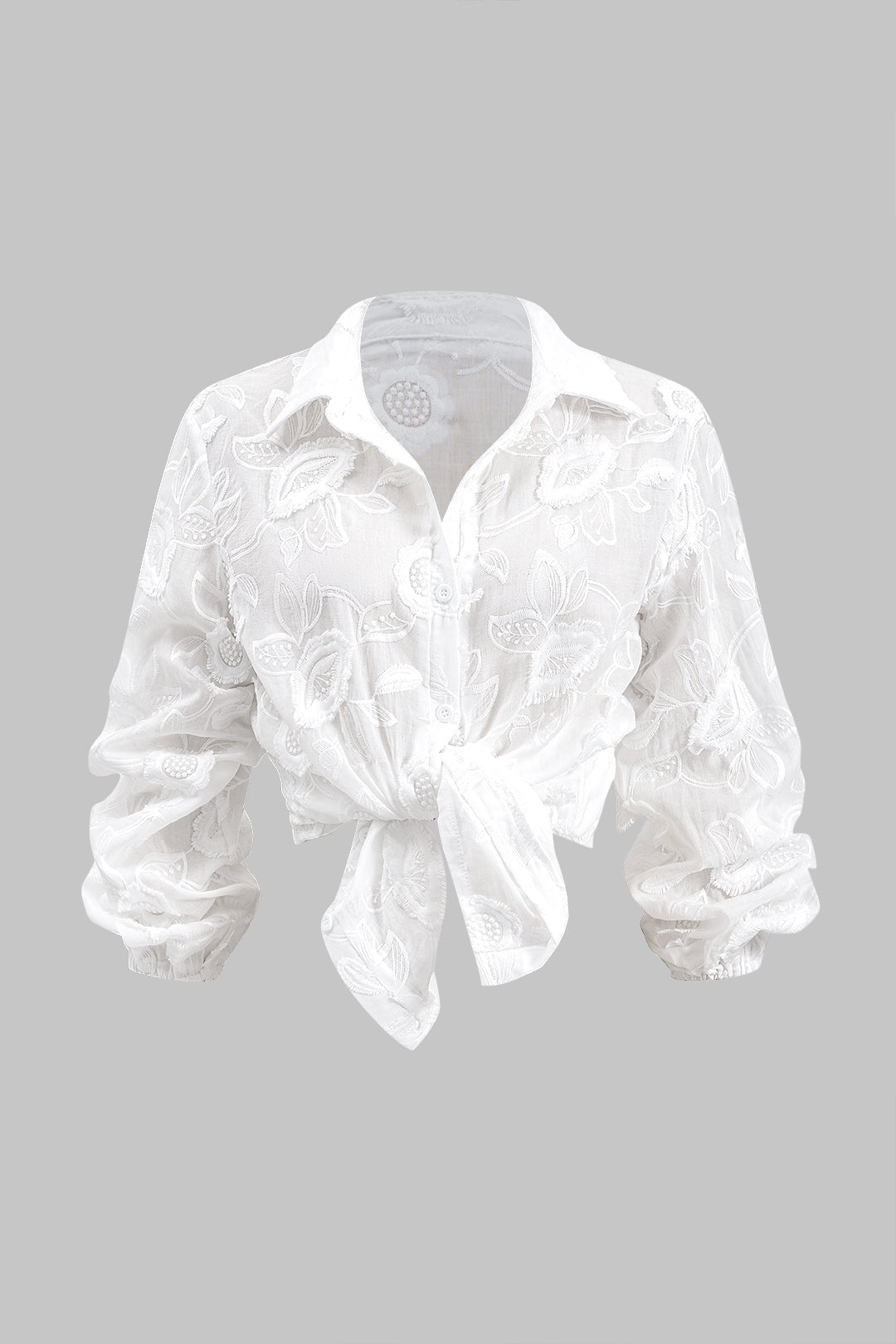 Nakış Düğme Uzun Kollu Gömlek Ve Şort Takımı