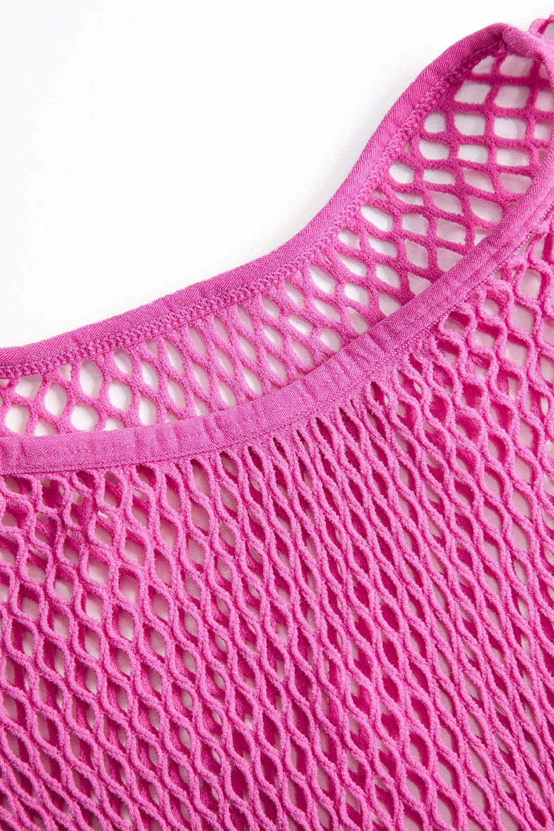 Örgü Kesik Şeffaf Kısa Kol Elbise