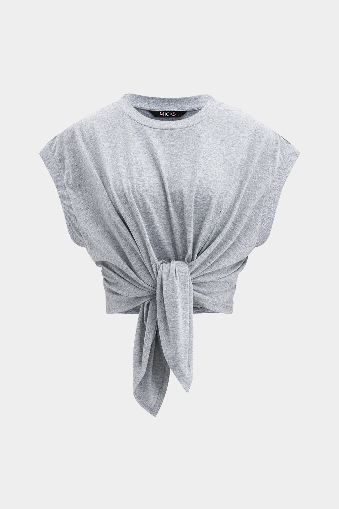 Kabarık Bağlama Detaylı T-Shirt