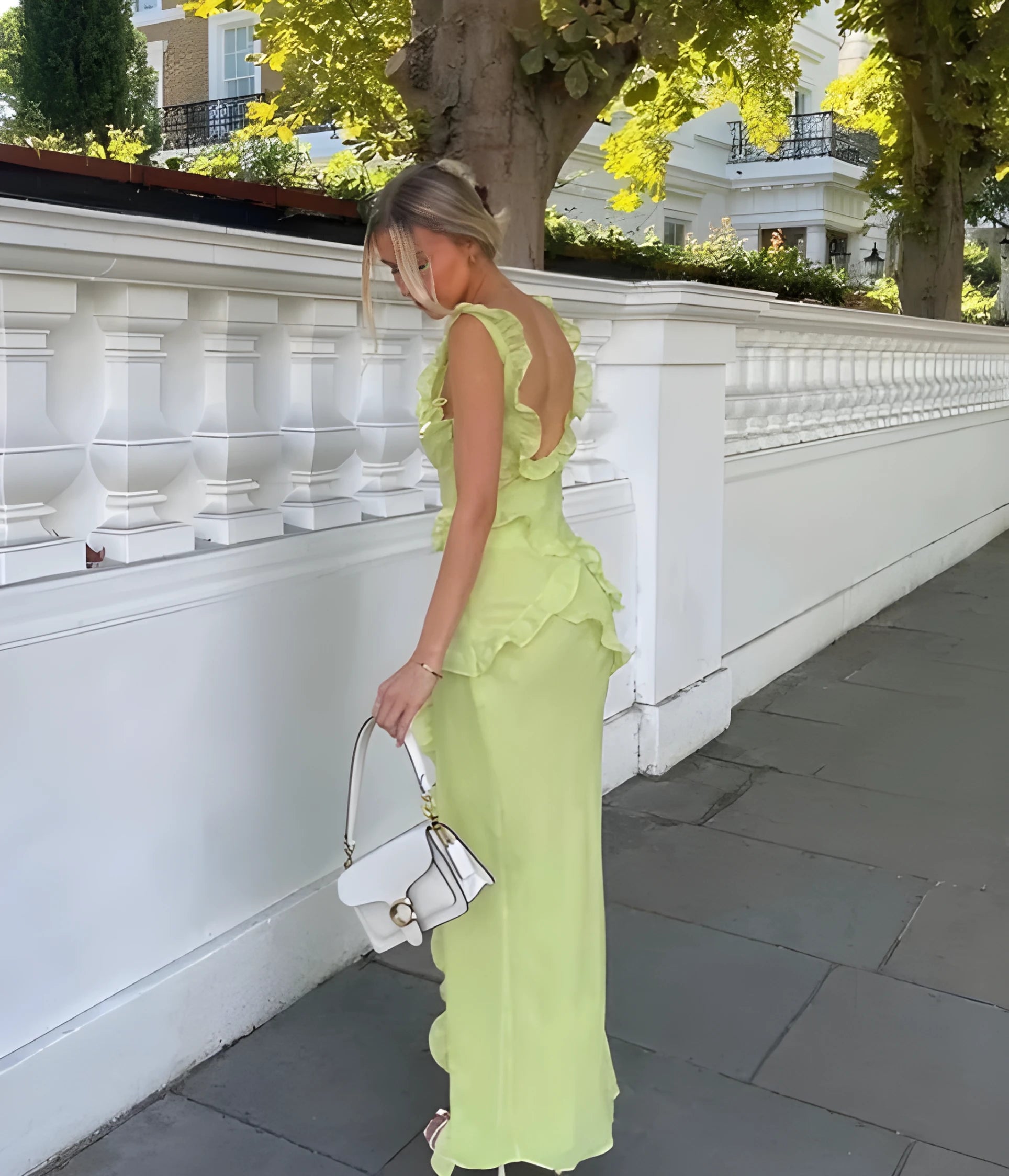 Olyssa Valentina Flame Elbise