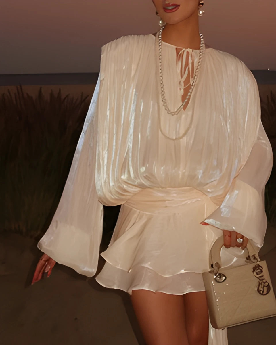 Olyssa Étoile Drapée Elbise