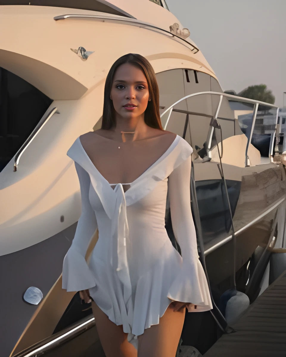 Olyssa Lumi Ruffle Elbise