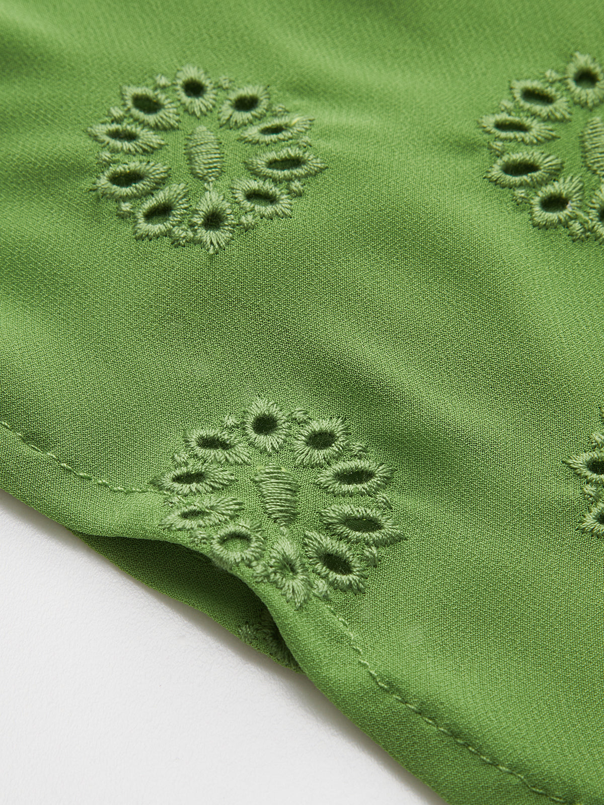 Olyssa Pamuk Karışımlı İpli V Yaka Elbise