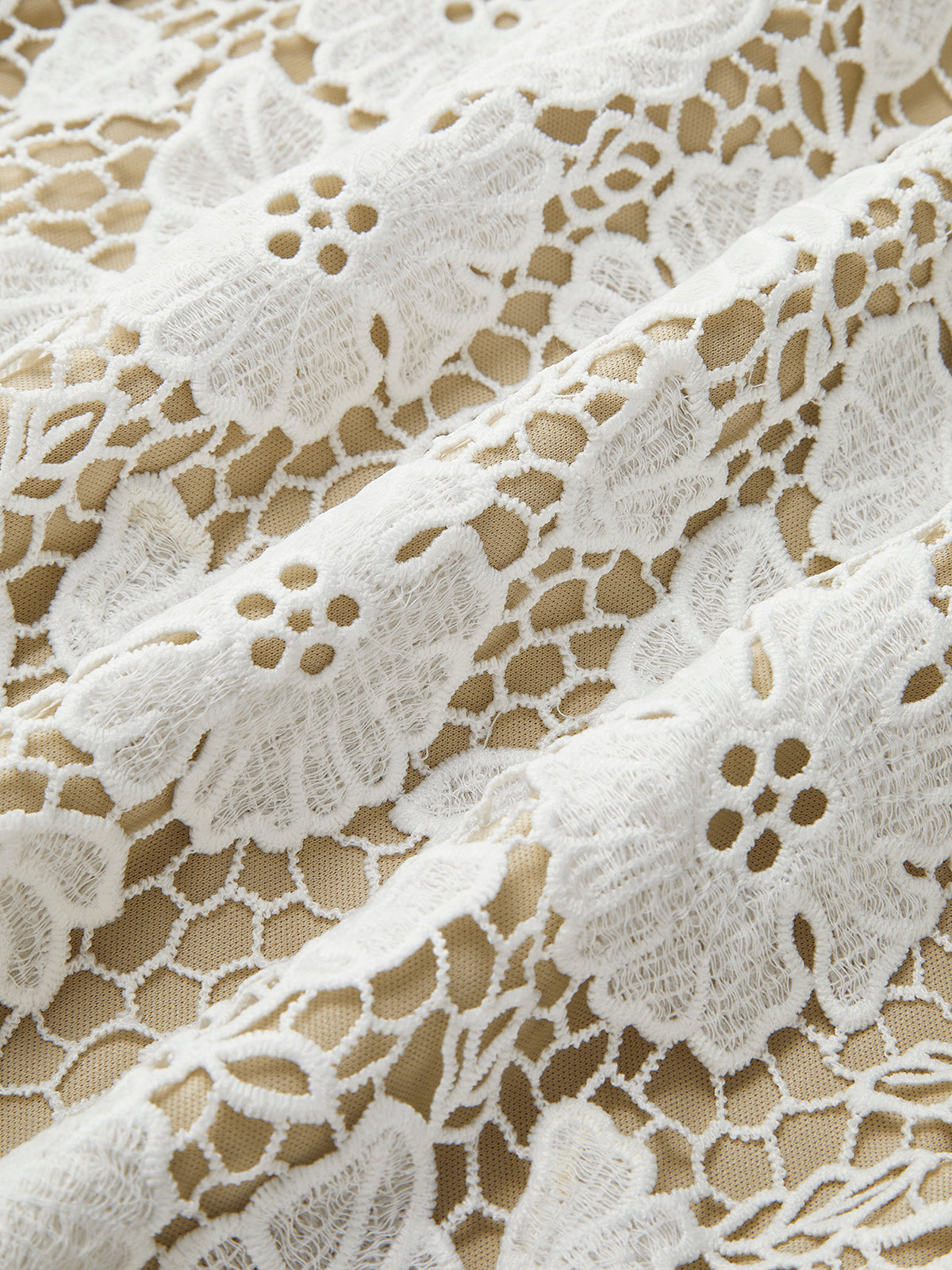 Olyssa Çift Kat Dantel Elbise