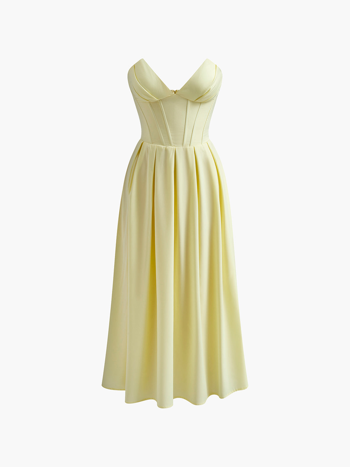 Olyssa Pileli Biye Fermuarlı Tüp Elbise