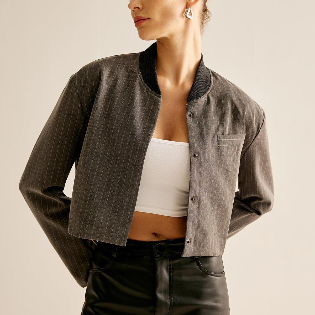 Urban Edge Cropped Ceket