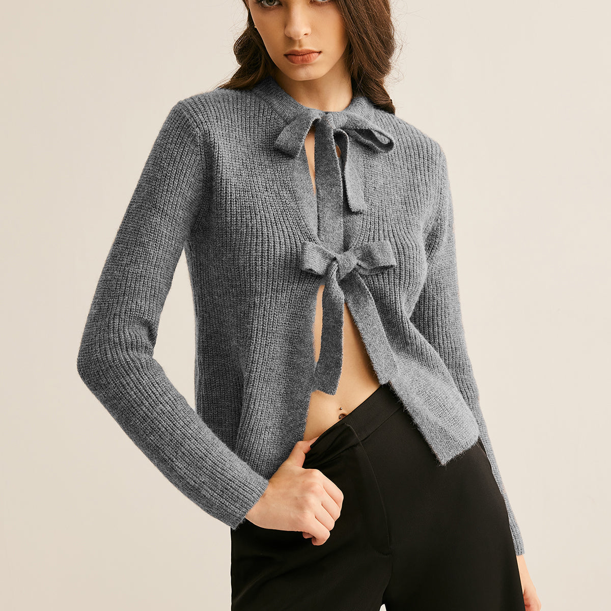 Fiyonk Düğümlü Hırka