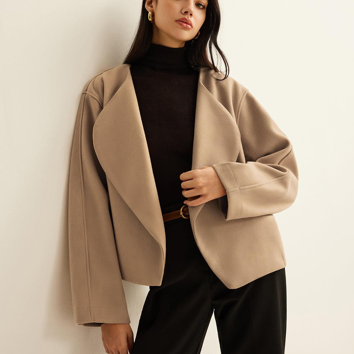 Minimalist Oversize Düz Blazer Ceket