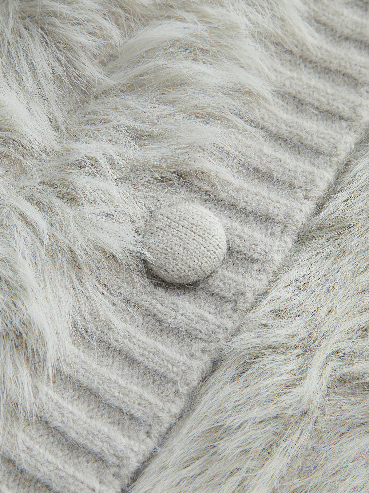 PU Yaka Yüksek Streç Fuzzy Hırka