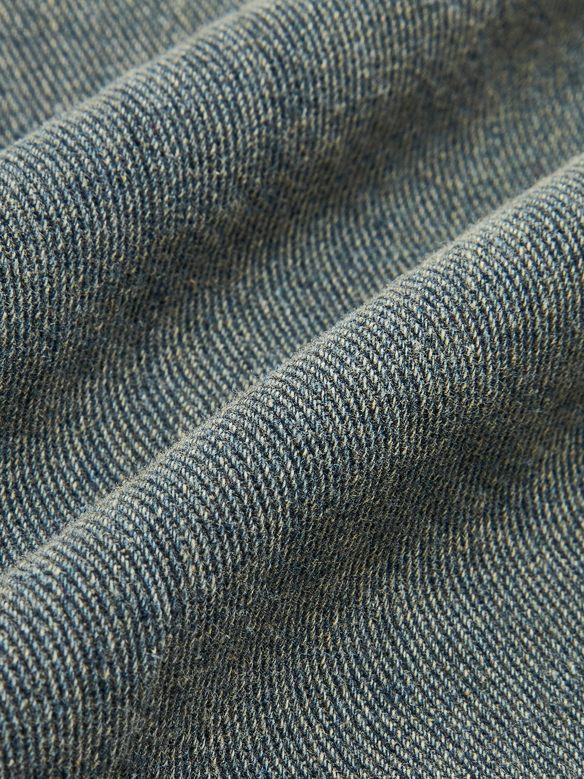 Vintage Contrast Trim Lapel Denim Jacket