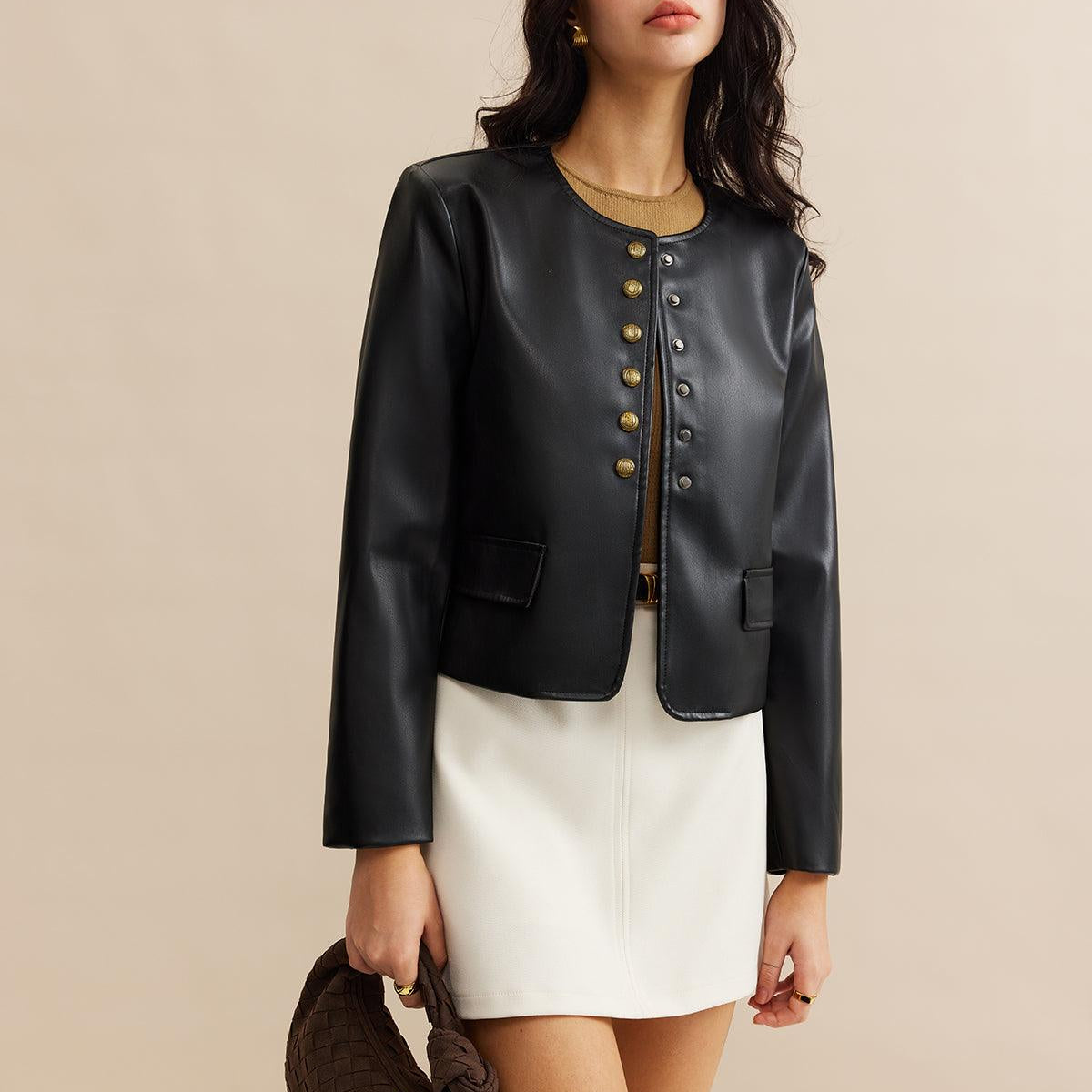 Luxe Elegance Deri Ceket