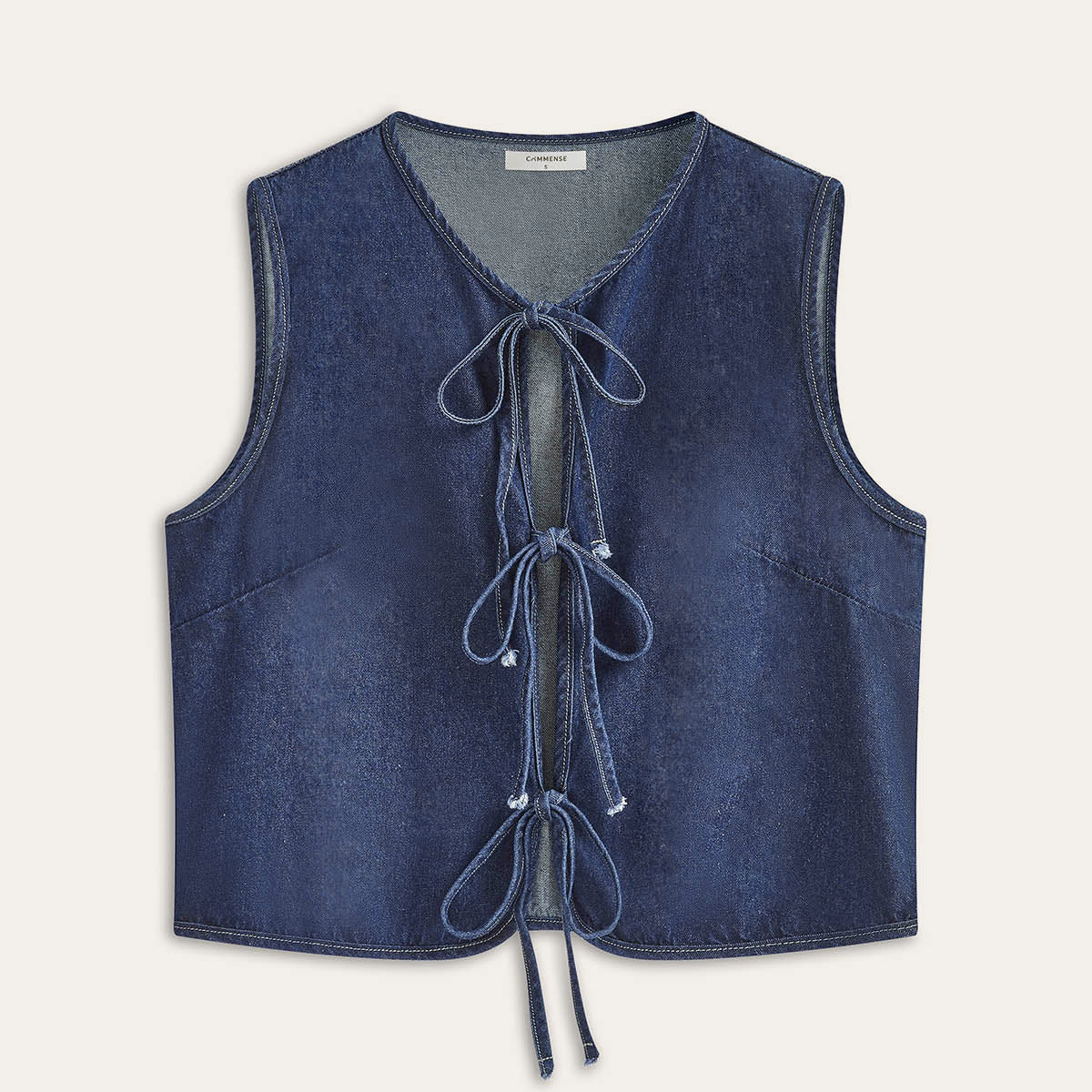 Retro Kot Kravat Yelek ile Zamansız Bir Görünüm