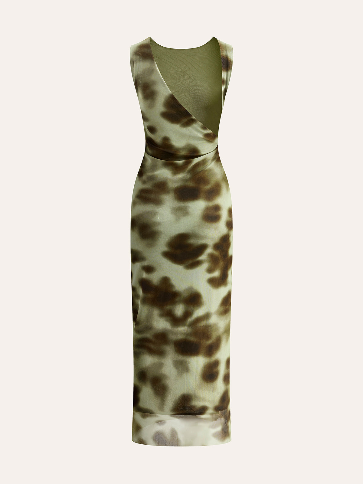 Şık Boho Tarzı File Abiye Elbise Göz Alıcı Desen