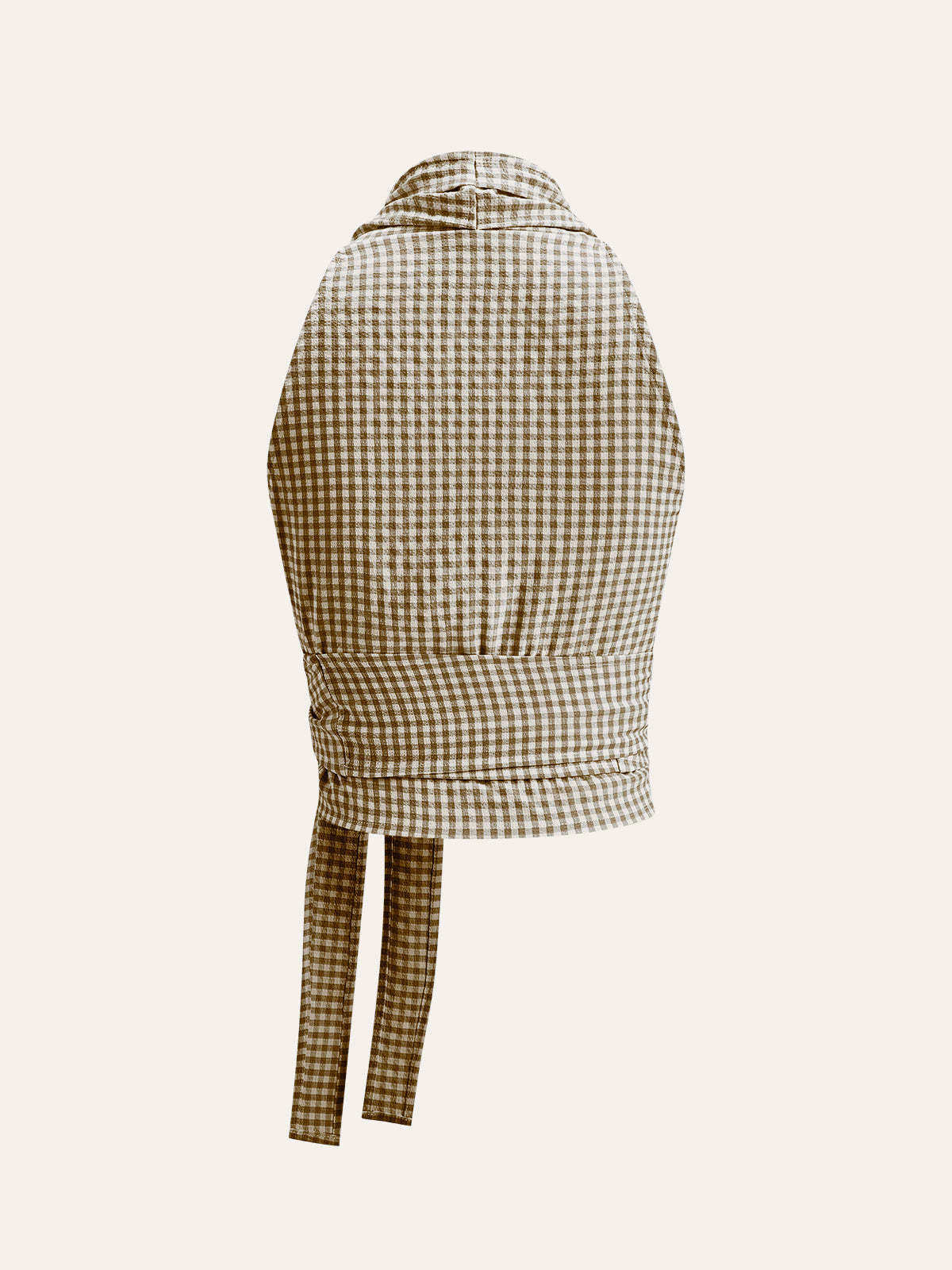 Pötikareli Halter Şal Üst