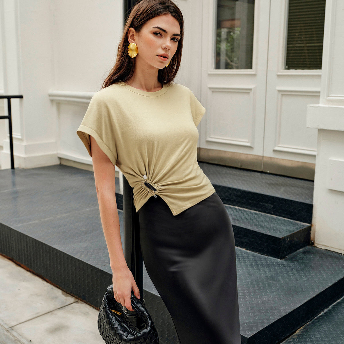 Asimetrik Dantelli Üst