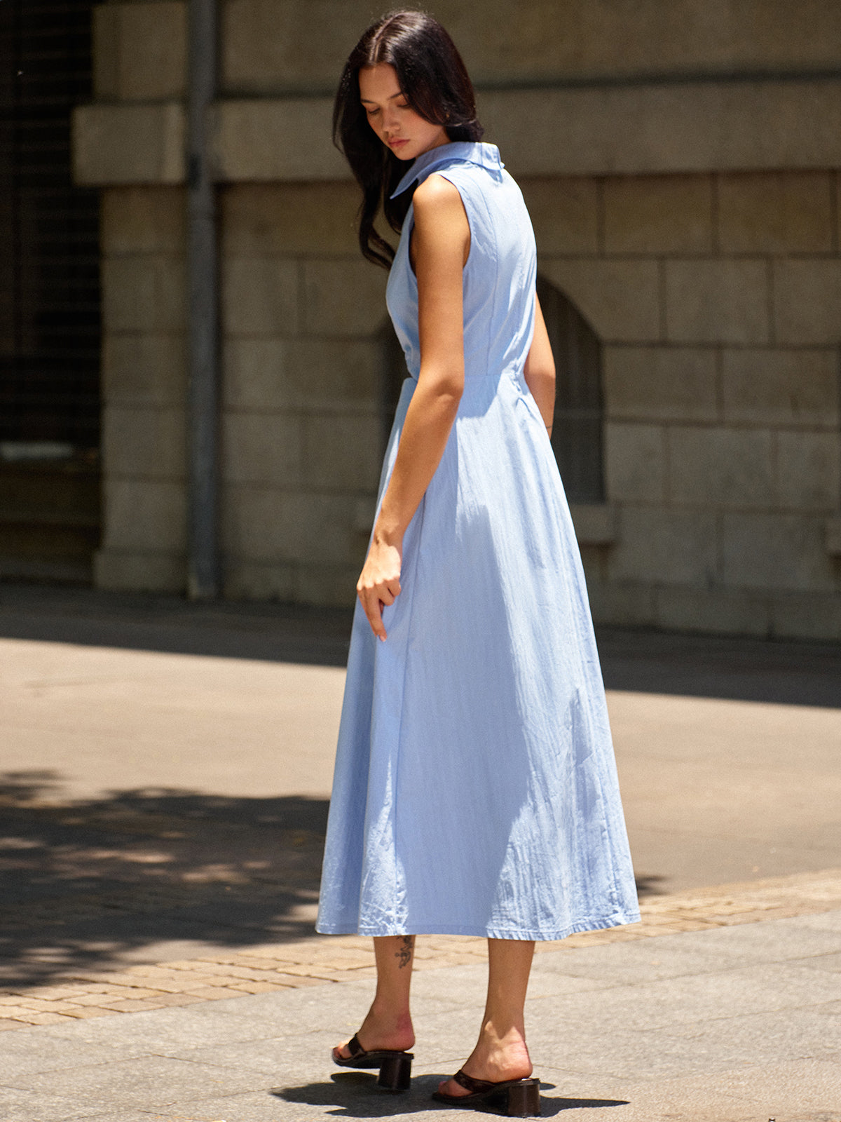 Metal Dekor Kesim Elbise