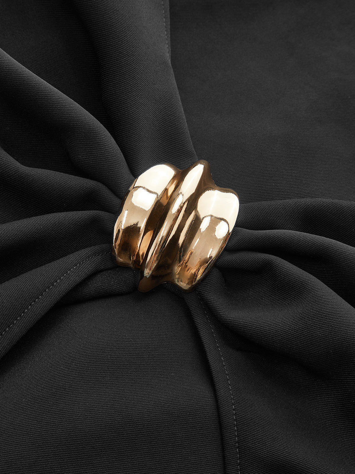 Metal Tokalı Asimetrik Dantelli Wrap Mini Etek