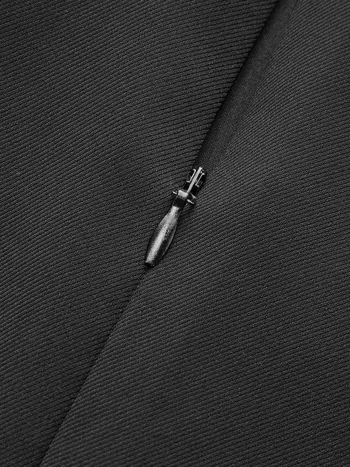 Metal Tokalı Asimetrik Dantelli Wrap Mini Etek