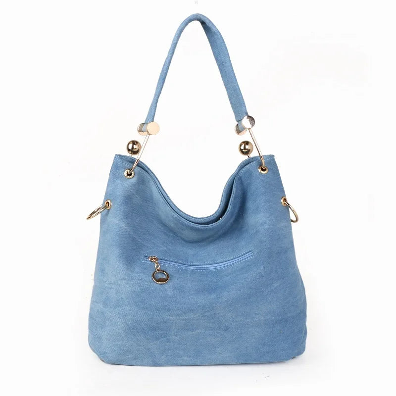 Starry Denim Hobo Çanta