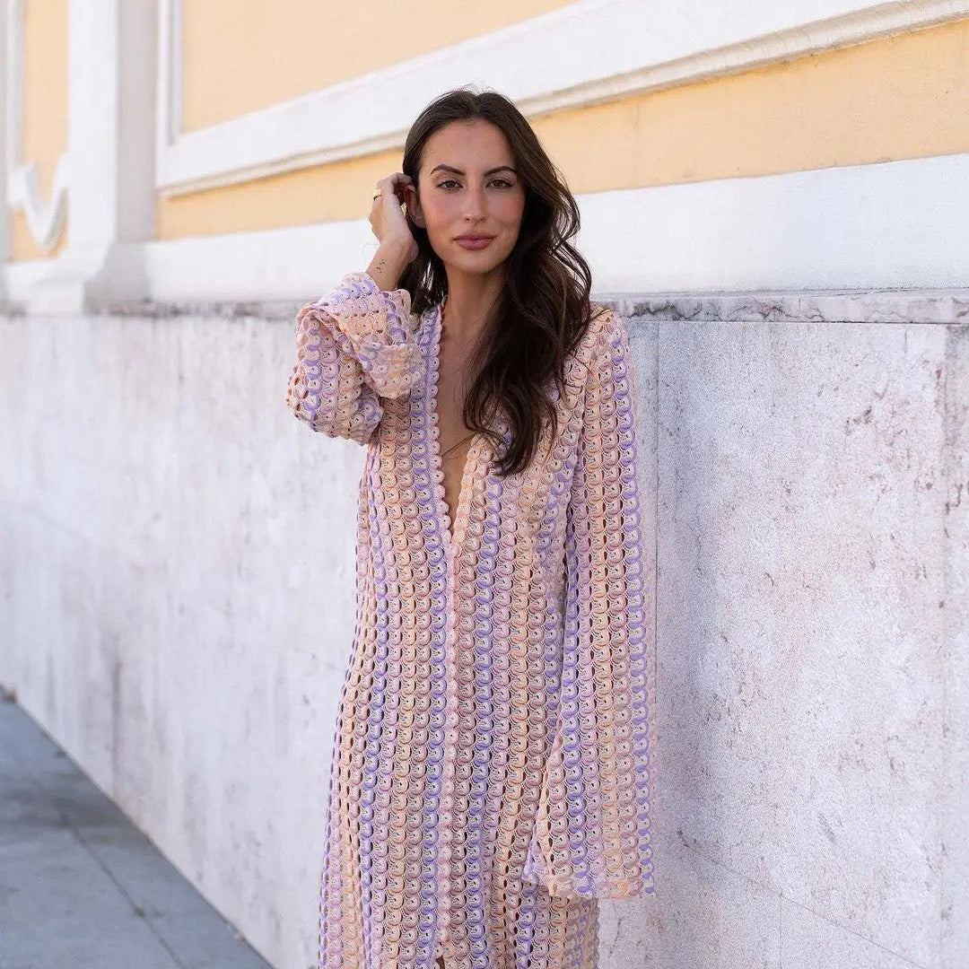 Olyssa Emma V Yaka Elbise