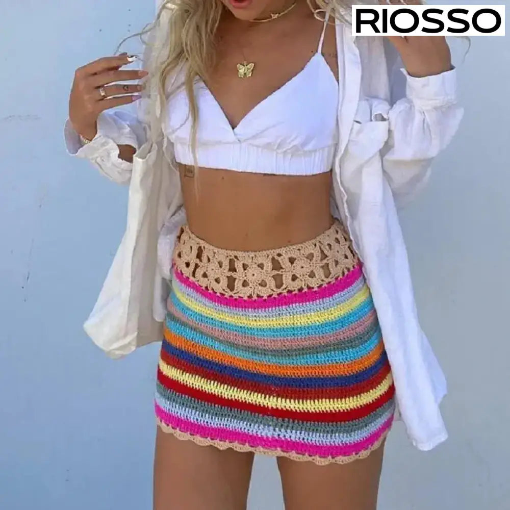 Jessia Kroşe Mini Etek