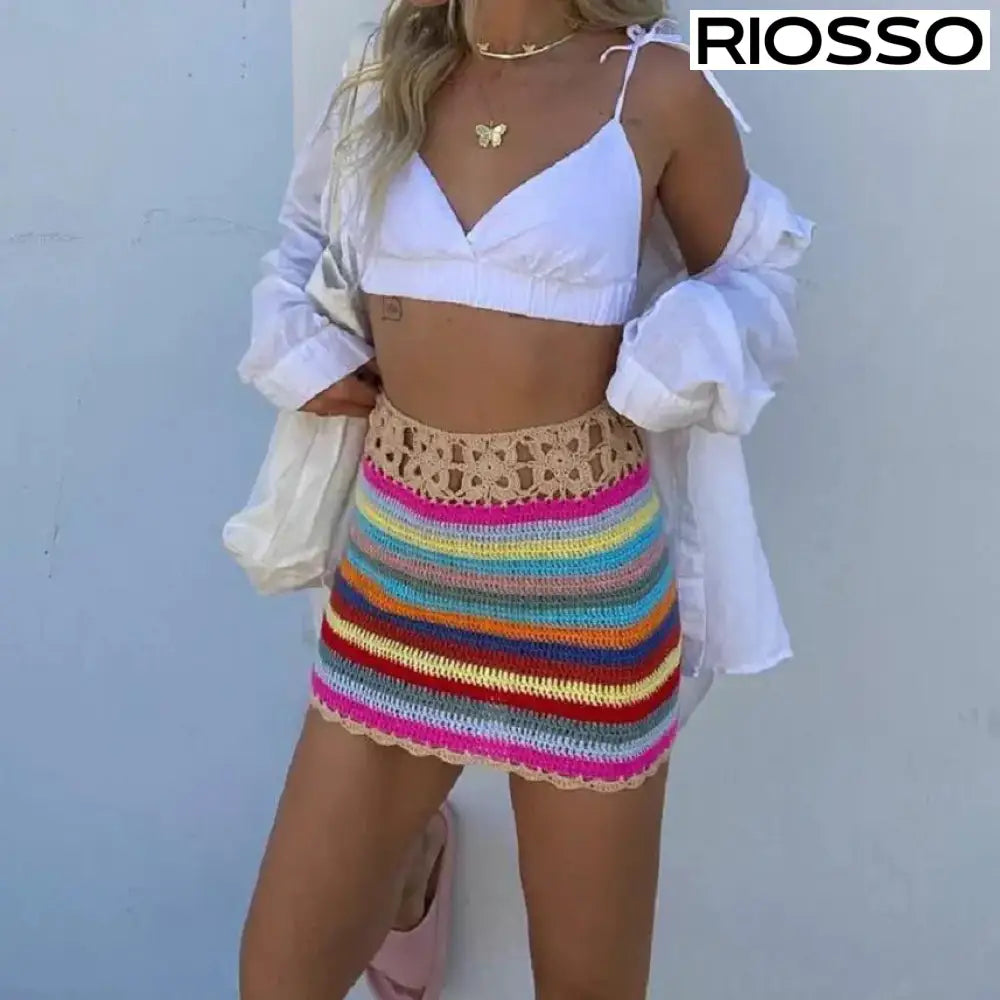 Jessia Kroşe Mini Etek