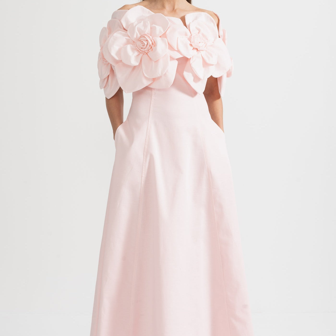 Olyssa Çiçek Desenli Midi Elbise