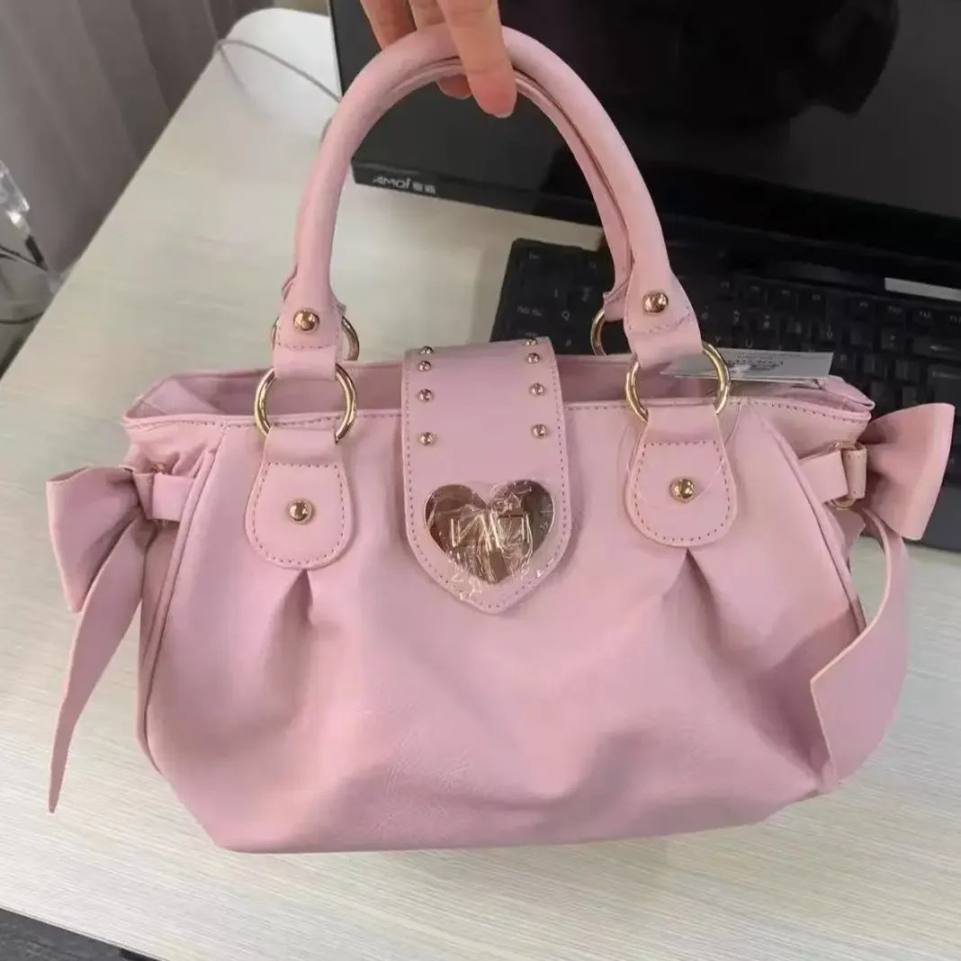 Pembe Fiyonklu El Çantası