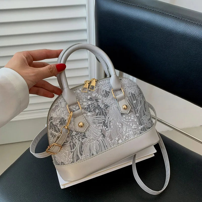 Paris Elegance Desenli Mini Çanta