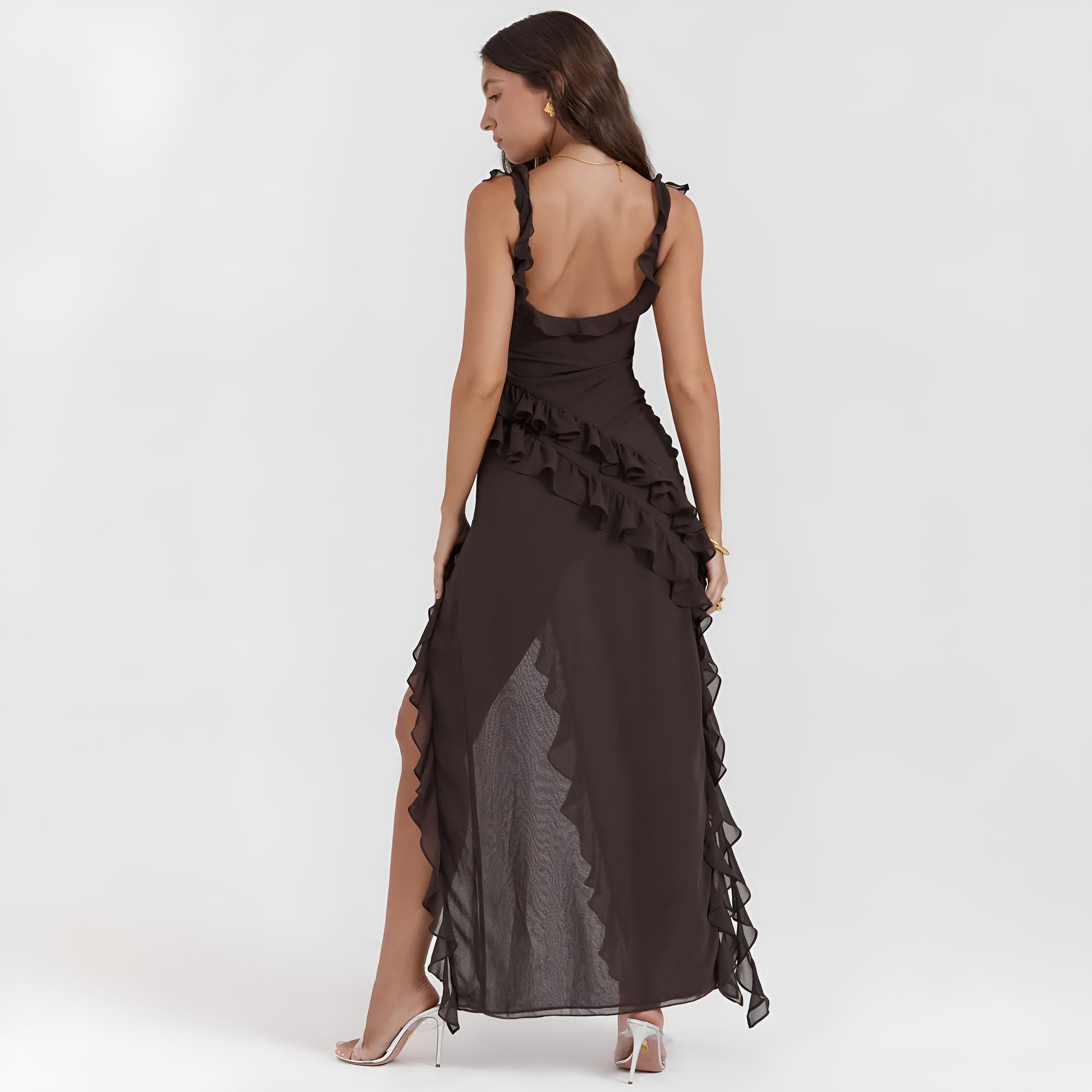 Olyssa Valentina Flame Elbise