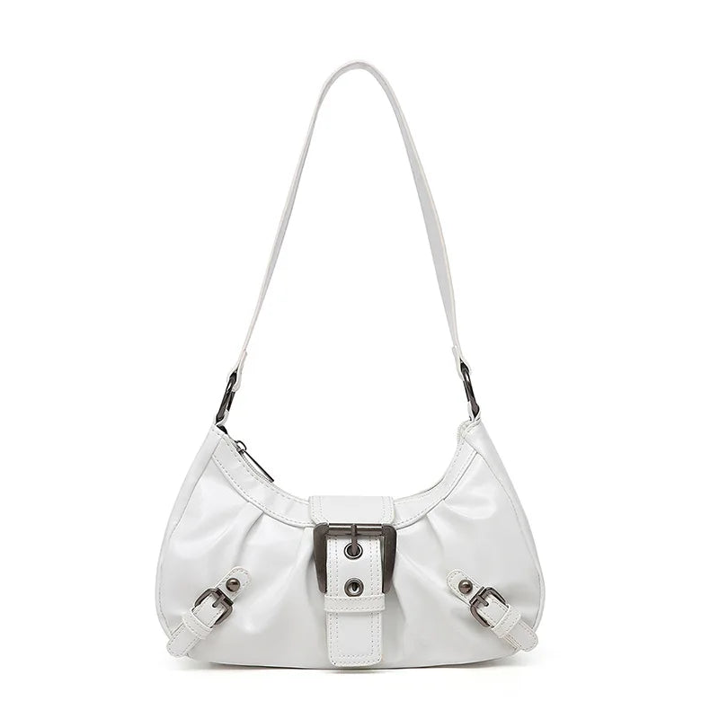 Retro Pileli Hobo Omuz Çantası