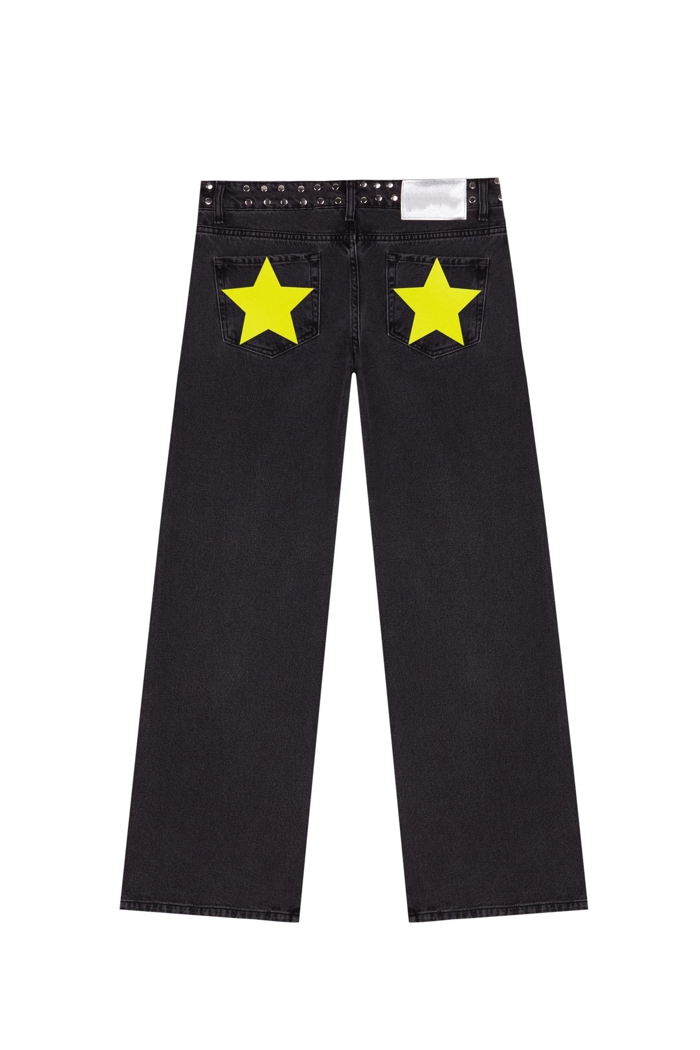 Dilemma Women's Jeans Y2K Stylish Star Graphics Hip Hop High Street Baggy Jeans Retro Harajuku Unisex Straight Through Jeans