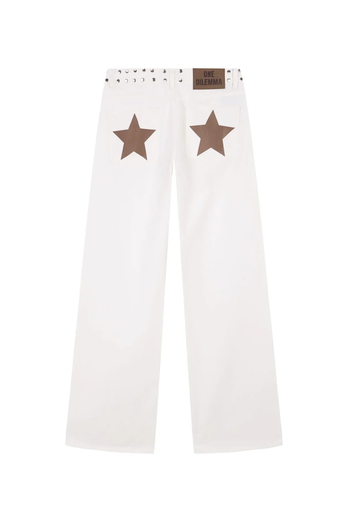 Dilemma Women's Jeans Y2K Stylish Star Graphics Hip Hop High Street Baggy Jeans Retro Harajuku Unisex Straight Through Jeans