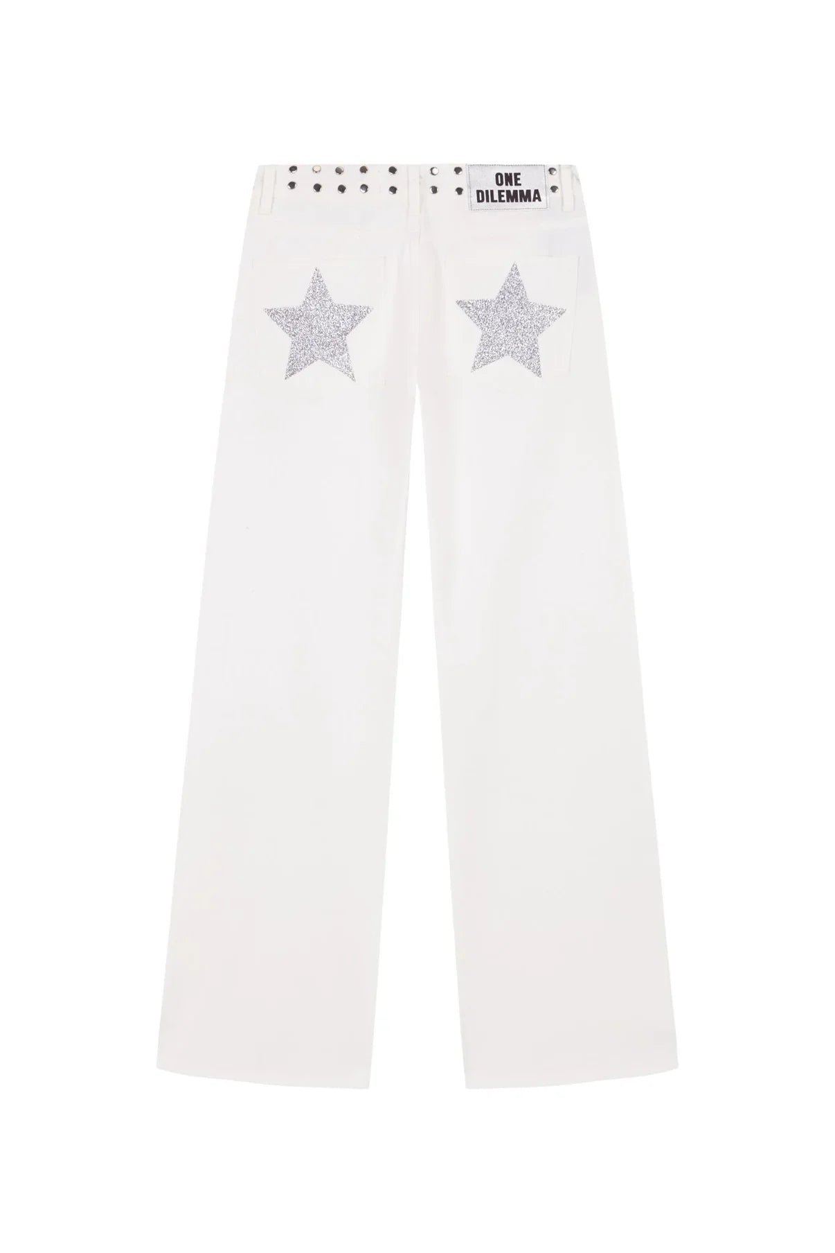 Dilemma Women's Jeans Y2K Stylish Star Graphics Hip Hop High Street Baggy Jeans Retro Harajuku Unisex Straight Through Jeans