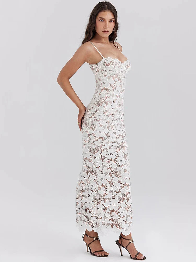 Olyssa Noir Maxi Elbise